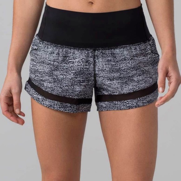 Lululemon Athletica Black and Gray Athletic Shorts size 10 - Picture 1 of 6